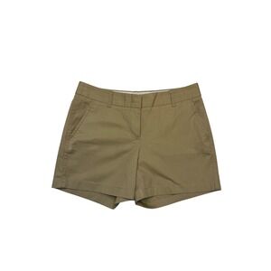 J.Crew Chino Shorts Khaki Tan Neutral Preppy Classic Clean 100% Cotton Size 6